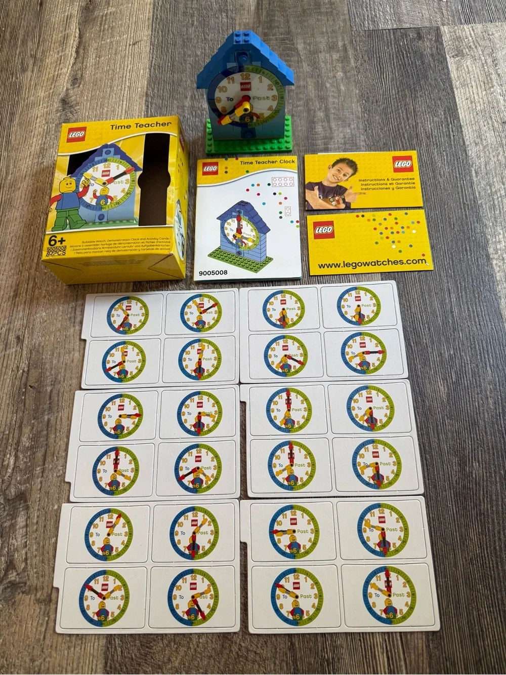 LEGO Time Teacher Constructible Clock Activity W/24 Cards 9005008 No Watch